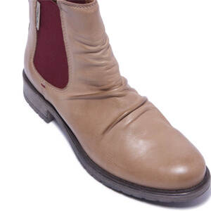 Carl Scarpa Cavalina Taupe Leather Ankle Boots